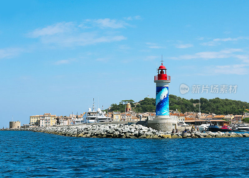 圣特罗佩灯塔和港口2018,Côte d’azur，法国